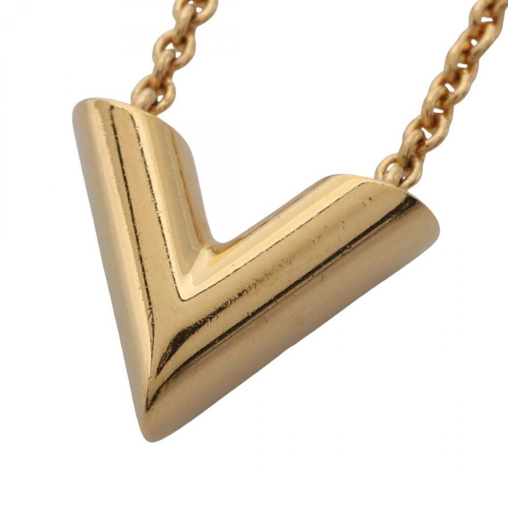 LOUIS VUITTON Gold Necklace - Picture 2 of 6